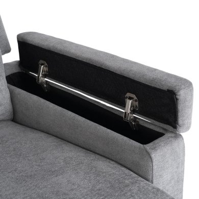 Крісло м'яке розкладне масажне з реклайнером Mebel Elit SEBASTIAN Сірий ME.SEBASTIAN/P/T/FW фото - 13