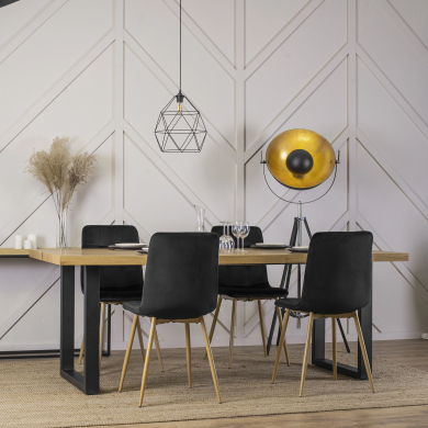 Розкладний обідній стіл Mebel Elit EDWIN Дуб золотий - 11 Розкладний обідній стіл Mebel Elit EDWIN Дуб золотий ME.EDWIN/DZ/S фото - 11