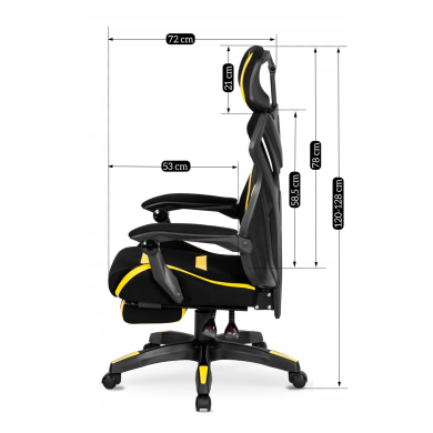 Геймерське крісло Mebel Elit MAXIMO Жовтий - 10 Геймерське крісло Mebel Elit MAXIMO Жовтий ME.MAXIMO/CZ/ZO/T/FO фото - 10