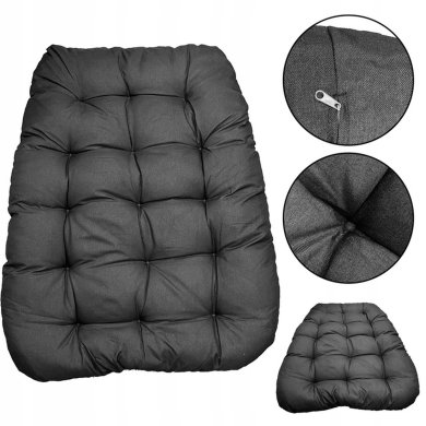 Підвісне крісло-кокон з складаним кошиком Kontrast SAN MARINO Чорний 5.01.80405 фото - 6