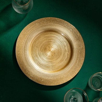 Сервировочное блюдо Homla BLITS 32х2 см Золотой 237099 фото - 5