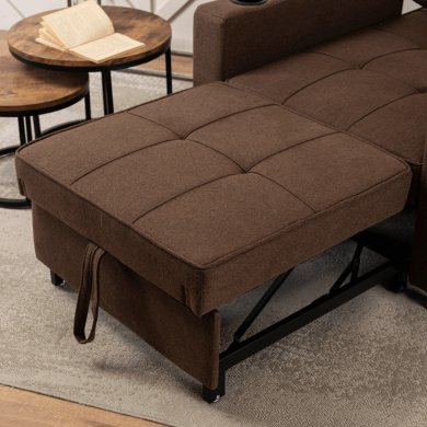 Крісло м'яке розкладне Mebel Elit SOLOR Коричневий ME.SOLOR/BR/T/FW фото - 12