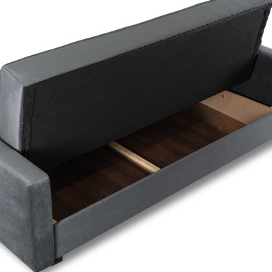 Розкладний диван Mebel Elit ALUNA Welur Сірий PPHUE.MATRIX/PAROS6/WER фото - 5