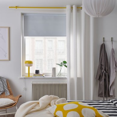 Карниз BEKRAFTA 120-210 см Желтый - 2 IKEA Карниз BEKRAFTA 120-210 см Желтый (ИКЕА СВОЛОЧЬ) 40604833 фото - 2