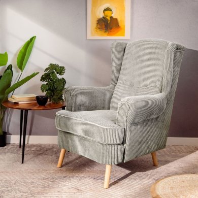 Кресло мягкое Homla FOSSBY FASO Velvet Бежевый - 8 Кресло мягкое Homla FOSSBY FASO Velvet Бежевый 233007 фото - 8