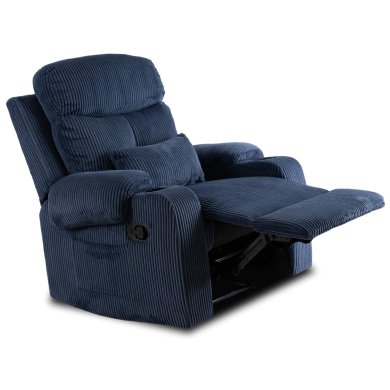 Крісло м'яке розкладне з реклайнером Mebel Elit TORRES Velvet Синій ME.TORRES/GR/SZTR/FW фото - 2