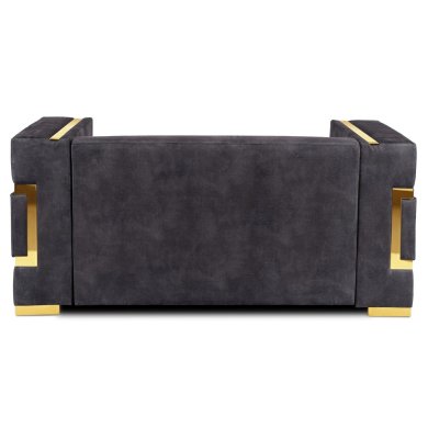 Диван Mebel Elit PALLAZO 2S Welur Черный ME.PALLAZO2S/CZ/ZL/V/SOF фото - 3