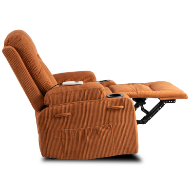 Крісло м'яке розкладне масажне з реклайнером Mebel Elit BOX Velvet Коричневий - 5 Крісло м'яке розкладне масажне з реклайнером Mebel Elit BOX Velvet Коричневий ME.BOX2/BR/SZTR/FW фото - 5