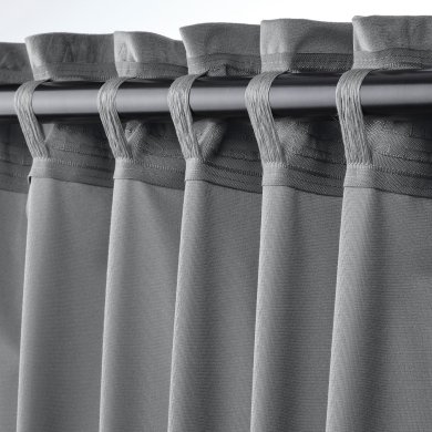 Штори SANDSVINGEL 135x300 см 2 шт Сірий - 6 IKEA Штори SANDSVINGEL 135x300 см 2 шт Сірий (ИКЕА САНДСВИНГЕЛЬ) 50532261 фото - 6