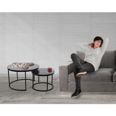 Комплект журнальних столів Kontrast SK106MCz Marmur 2 шт Чорний - 6 Комплект журнальних столів Kontrast SK106MCz Marmur 2 шт Чорний 6.06.14744 фото - 6