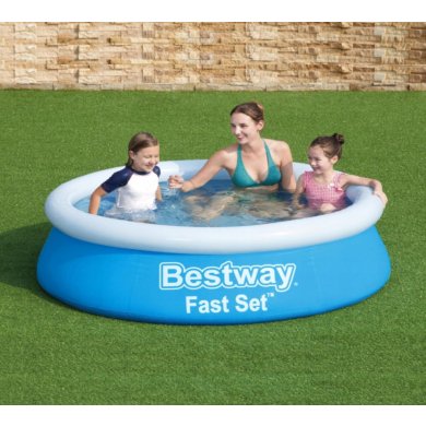 Надувний басейн Bestway 57392 FAST SET 183х51 Синій BES57392 фото - 7