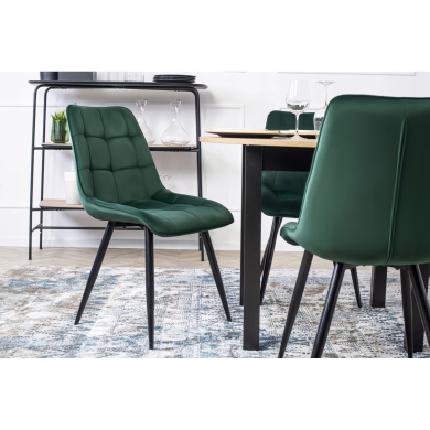 Обідній комплект меблів Mebel Elit HARRY RIO Дуб рив'єра / Чорний / Зелений HARRY/DR/CZ/S/RIO/Z/V/Z4/K фото - 6