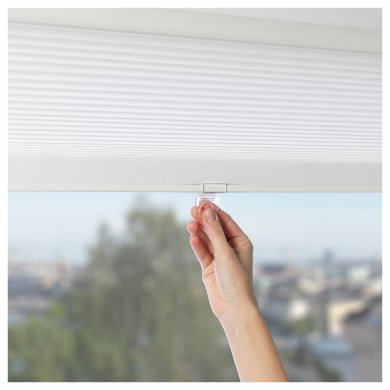 Рулонная штора HOPPVALS 60x155 см Белый - 2 IKEA Рулонная штора HOPPVALS 60x155 см Белый (ИКЕА ХОППВАЛС) 10290626 фото - 2