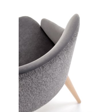 Обеденный стул поворотный Halmar MALAGA Пепельный - 8 Обеденный стул поворотный Halmar MALAGA Пепельный V-PL-N-MALAGA-MAVEL14/STELAR92 фото - 8