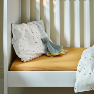 Комплект простыней на резинке GULDVAVARE 60х120 см 2 шт Синий - 5 IKEA Комплект простыней на резинке GULDVAVARE 60х120 см 2 шт Синий (ИКЕА ГУЛЬДВАВАРЕ) 10573649 фото - 5