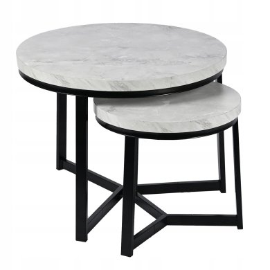 Комплект журнальних столів Kontrast SK112MSZ Marmur 2 шт Сірий - 2 Комплект журнальних столів Kontrast SK112MSZ Marmur 2 шт Сірий 6.06.14669 фото - 2