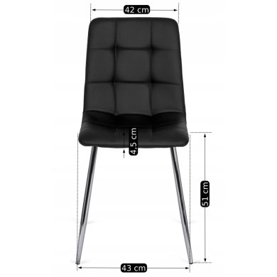 Обеденный стул Mebel Elit ENZO Черный ME.ENZO/CZ/CH/E/K фото - 5