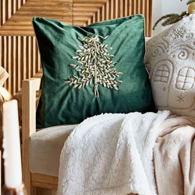 Декоративна наволочка Homla JULE 45х45 см Принт 210373 фото - 5