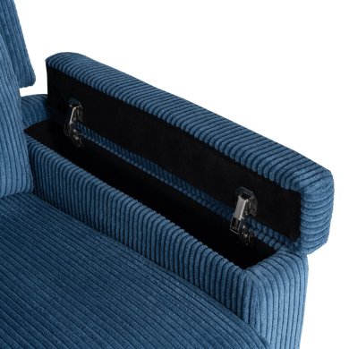 Кресло мягкое раскладное массажное с реклайнером Mebel Elit SEBASTIAN Velvet Синий ME.SEBASTIAN/GR/SZTR/FW фото - 14