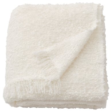 IKEA Плед SANDBRODD 130х170 см Кремовий (ИКЕА СЭНДБРОДД) 40562036