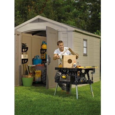 Садовый домик Keter FACTOR 257х331х243 см Бежевый 230454-1 фото - 9