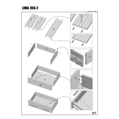 Шкаф Halmar Lima Reg-2 | Белый V-PL-LIMA-REG2-BIAŁY фото - 6