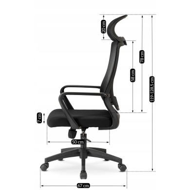 Офісне крісло Mebel Elit DESON Чорний - 14 Офісне крісло Mebel Elit DESON Чорний ME.DESON/CZ/T/FO фото - 14