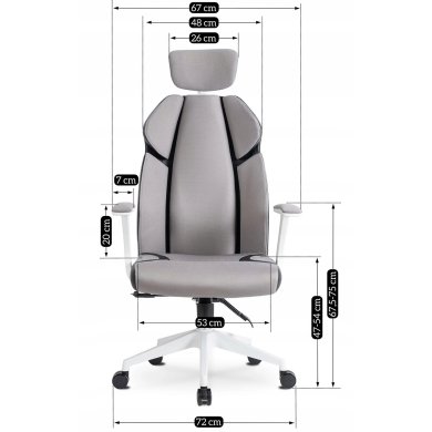 Офисное кресло Mebel Elit DUNCAN Серый ME.DUNCAN/CZ/T/FO фото - 17