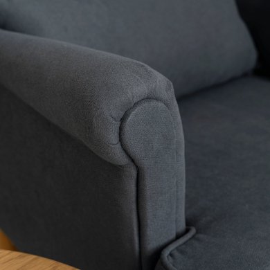 Крісло м'яке з пуфом Mebel Elit EVAN 2 Сірий ME.EVAN2/JP/D/T/FWPD фото - 11