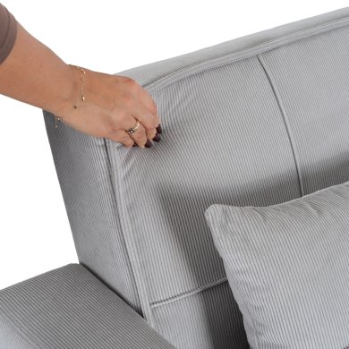 Кресло мягкое раскладное Mebel Elit SOLOR Velvet Серый ME.SOLOR/P/CZ/SZTR/FW фото - 11