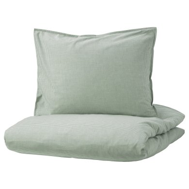 IKEA Комплект постельного белья BERGPALM 150x200 см Зеленый (ИКЕА БЕРГПАЛМ) 40423205