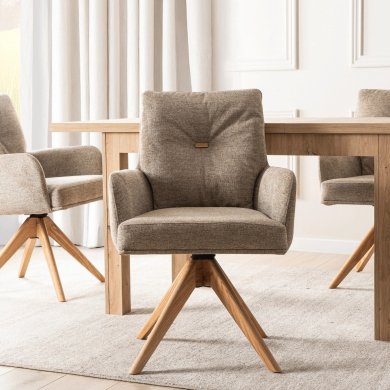 Обеденный стул поворотный Mebel Elit BIANCO Коричневый ME.BIANCO/BR/T/K фото - 5