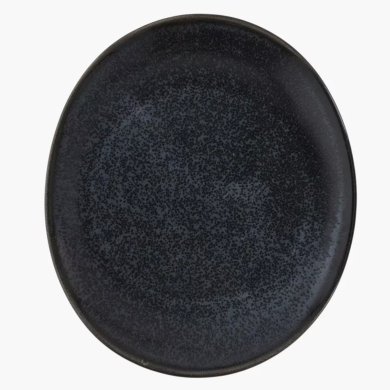 Тарілка для сніданку Duka Time Black 22x19 см | Графіт 1218960 фото - 2