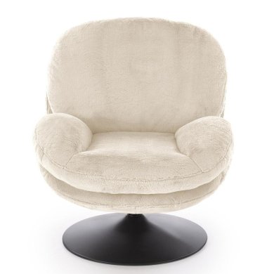 Крісло м'яке поворотне Halmar SHELL Кремовий V-CH-SHELL-FOT-KREMOWY фото - 7