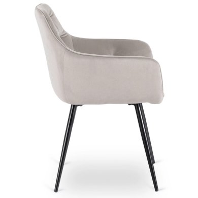 Обеденный стул Mebel Elit MODESTO Welur Серый ME.MODESTO/P/CZ/V/K фото - 3