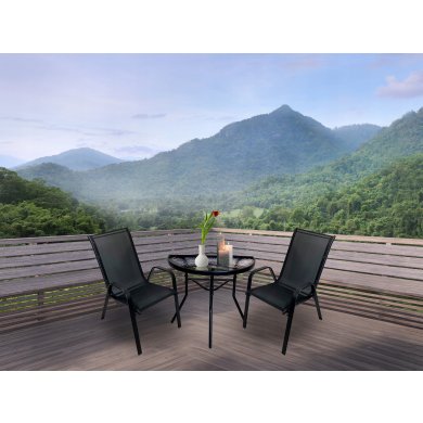 Комплект садових меблів Kontrast LIPARI MINORKA Чорний - 12 Комплект садових меблів Kontrast LIPARI MINORKA Чорний 5.05.21132 фото - 12