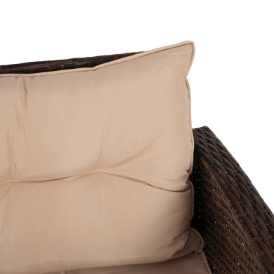 Комплект садовой мебели Mebel Elit DALLAS Коричневый ME.DALLAS/BR/RT/OGR/ZES фото - 5