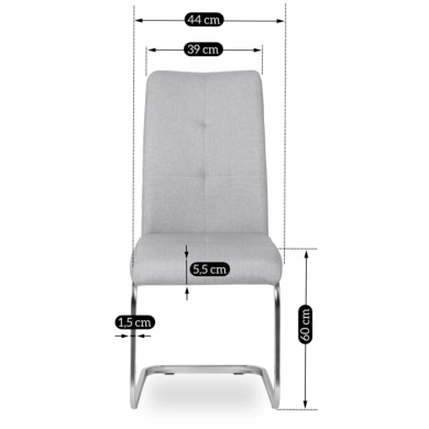 Обідній стілець Mebel Elit SCOT Сірий - 6 Обідній стілець Mebel Elit SCOT Сірий ME.SCOT/P/T/K фото - 6