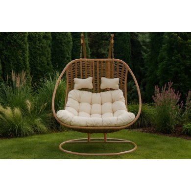 Підвісне крісло-кокон Garden Line SURI Коричневий FAT9996 фото - 4