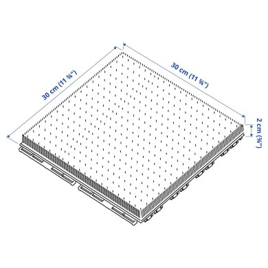 IKEA Плитка для підлоги RUNNEN Темно-сірий (ИКЕА РУННЕН) 40557799 фото - 3
