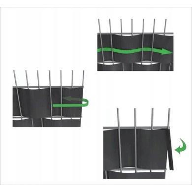 Набір затискачів для парканової стрічки Kontrast 20 шт Графіт 5.09.211330 фото - 3