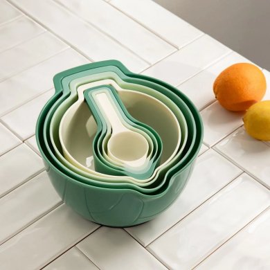 Набор мисок с мерными ложками Homla EASY COOK 8 шт Разноцветный 236090 фото - 13