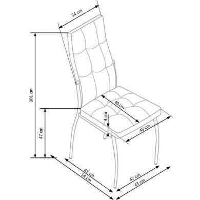 Стул Halmar K416 Темно-зеленый V-CH-K/416-KR-C.ZIELONY фото - 10