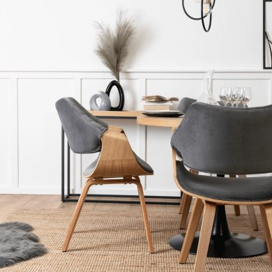 Обідній стілець Mebel Elit LUISE Welur Сірий ME.LUISE/P/DZ/V/DG/K фото - 10