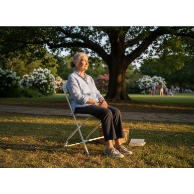 Складной садовый стул Garden Line ZUM3426 Белый ZUM3426 фото - 2