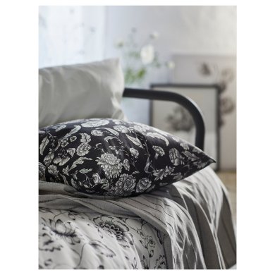 IKEA Декоративная наволочка IDALINNEA 50х50 см Антрацит (ИКЕА ИДАЛИННЕЯ) 20548292 фото - 4