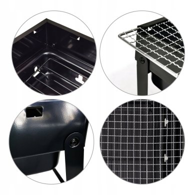 Складаний вугільний гриль Kontrast BBQ1005 Чорний - 3 Складаний вугільний гриль Kontrast BBQ1005 Чорний 5.22.13390 фото - 3