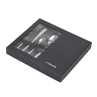 Набір столових приладів Homla LIVADI 24 шт Сріблястий 228066 фото - 7