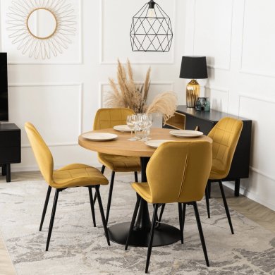 Обеденный стул Mebel Elit IRYS Welur Горчичный - 6 Обеденный стул Mebel Elit IRYS Welur Горчичный ME.IRYS/CU/V/K фото - 6