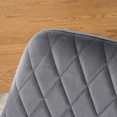 Обеденный стул Mebel Elit BRESSO Welur Серый ME.BRESSO/P/CZ/V/K фото - 7